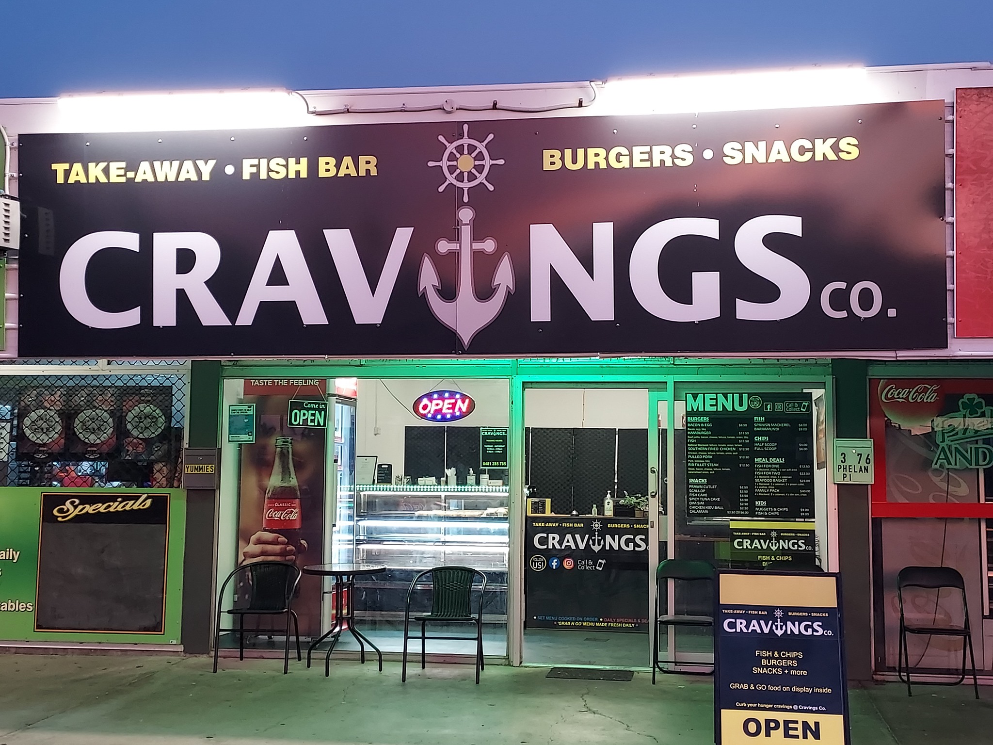 Cravings Co Takeaway, Fish & Chips - Townsville...Business For Sale