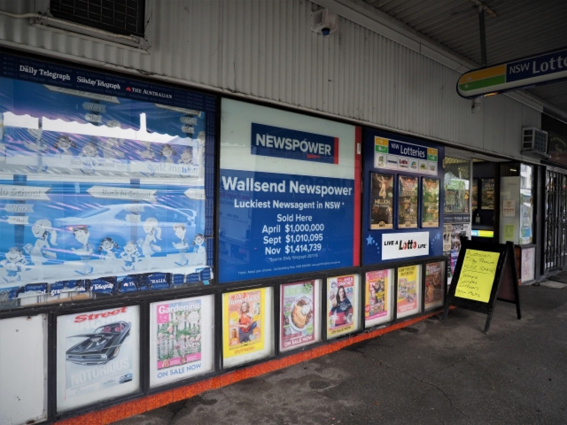 WALLSEND NEWSAGENCY-The Luckiest Lottery...Business For Sale