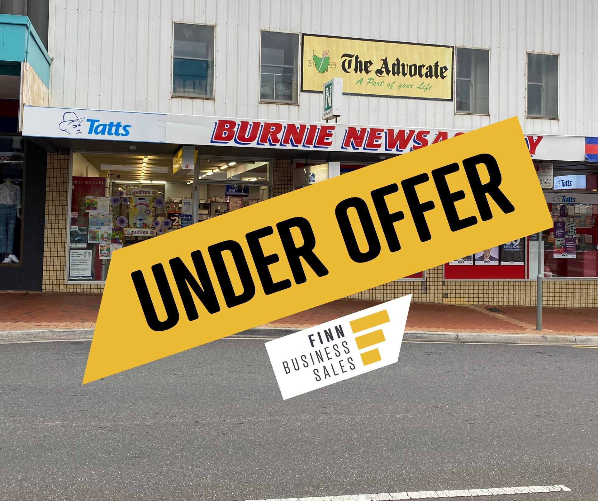 UNDER OFFER - ONLY NEWSAGENT & LOTTO IN BURNIE...Business For Sale